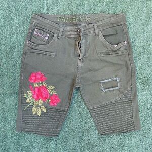 Denim shorts
